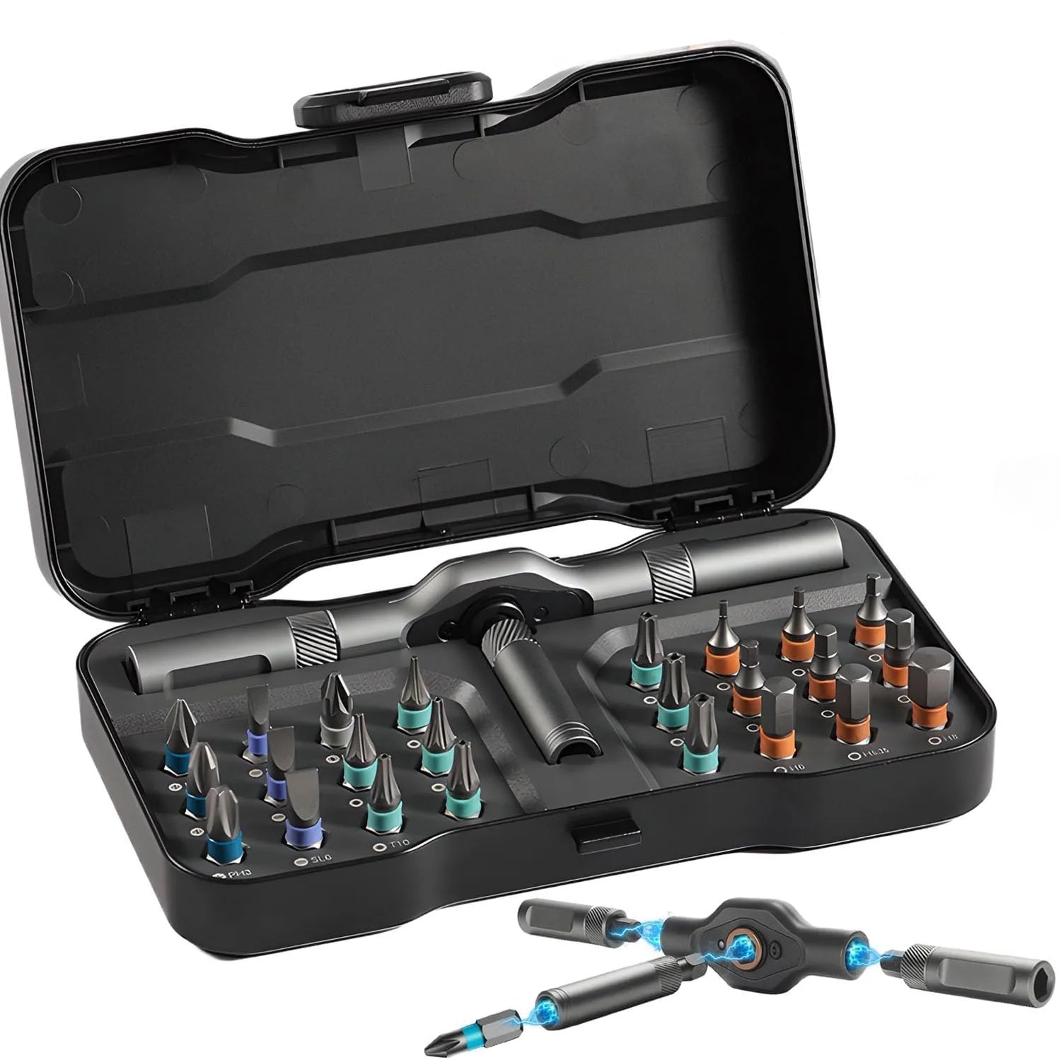 Pocket-Sized Powerhouse – 24 Tools in 1 Magnetic Screwdriver!